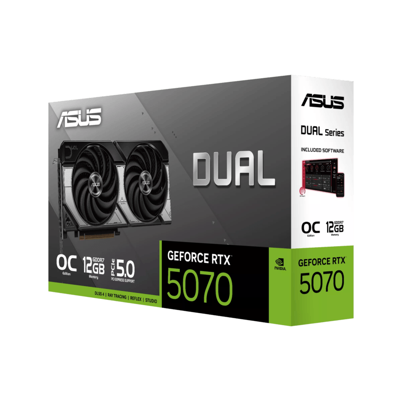 ASUS Dual GeForce RTX™ 5070 12GB GDDR7 OC Edition