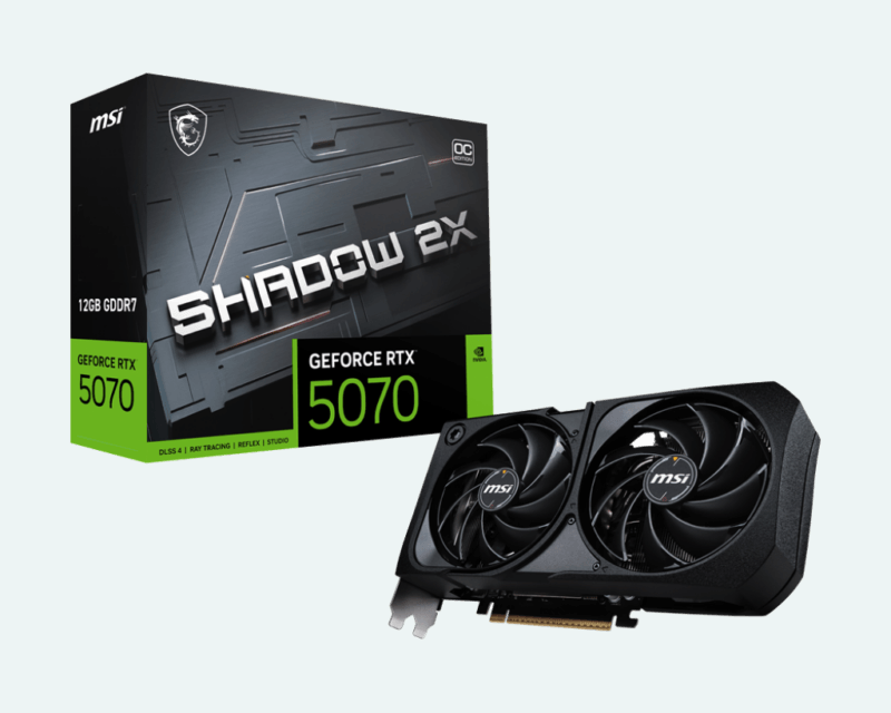 MSI GeForce RTX™ 5070 12GB SHADOW 2X OC