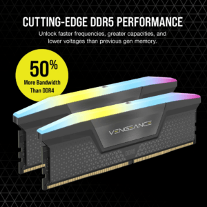 Corsair VENGEANCE® RGB 32GB (2x16GB) DDR5 DRAM 6400MT/s CL36