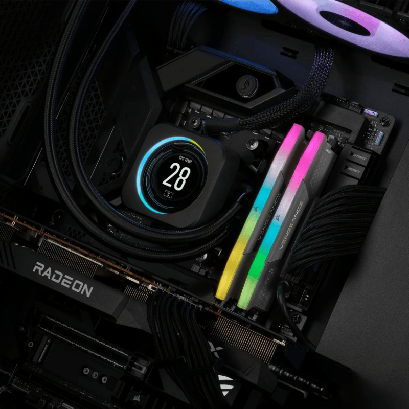 Corsair VENGEANCE® RGB 32GB (2x16GB) DDR5 DRAM 6400MT/s CL36