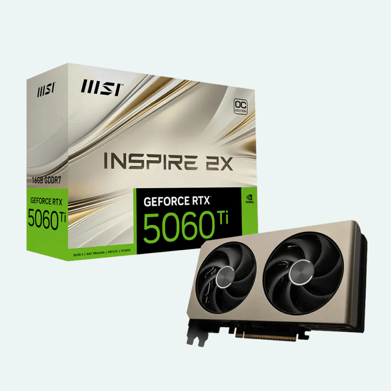 MSI GeForce RTX™ 5060 Ti 16GB INSPIRE 2X OC